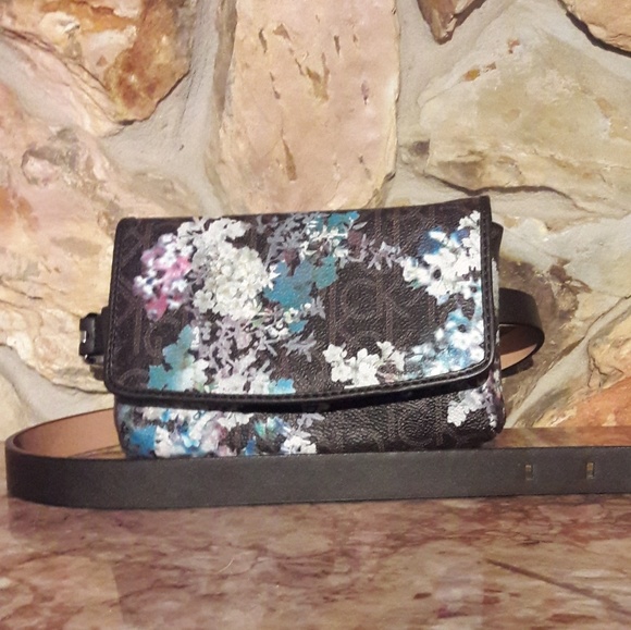 floral calvin klein purse